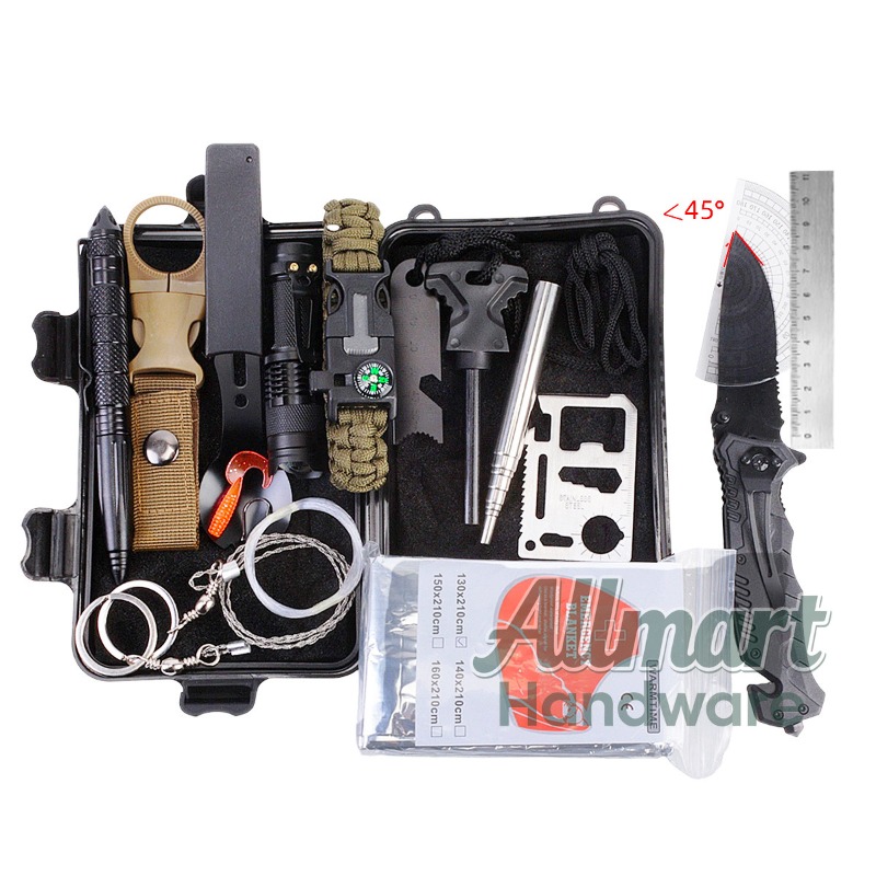 First Aid Kit Camping - Caixa de ferramentas de sobrevivência EDC