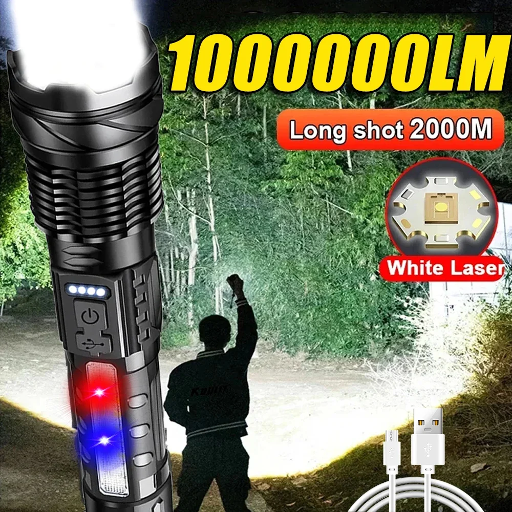 Outdoor Camping And Fishing - Poderosa lanterna led recarregável luz de