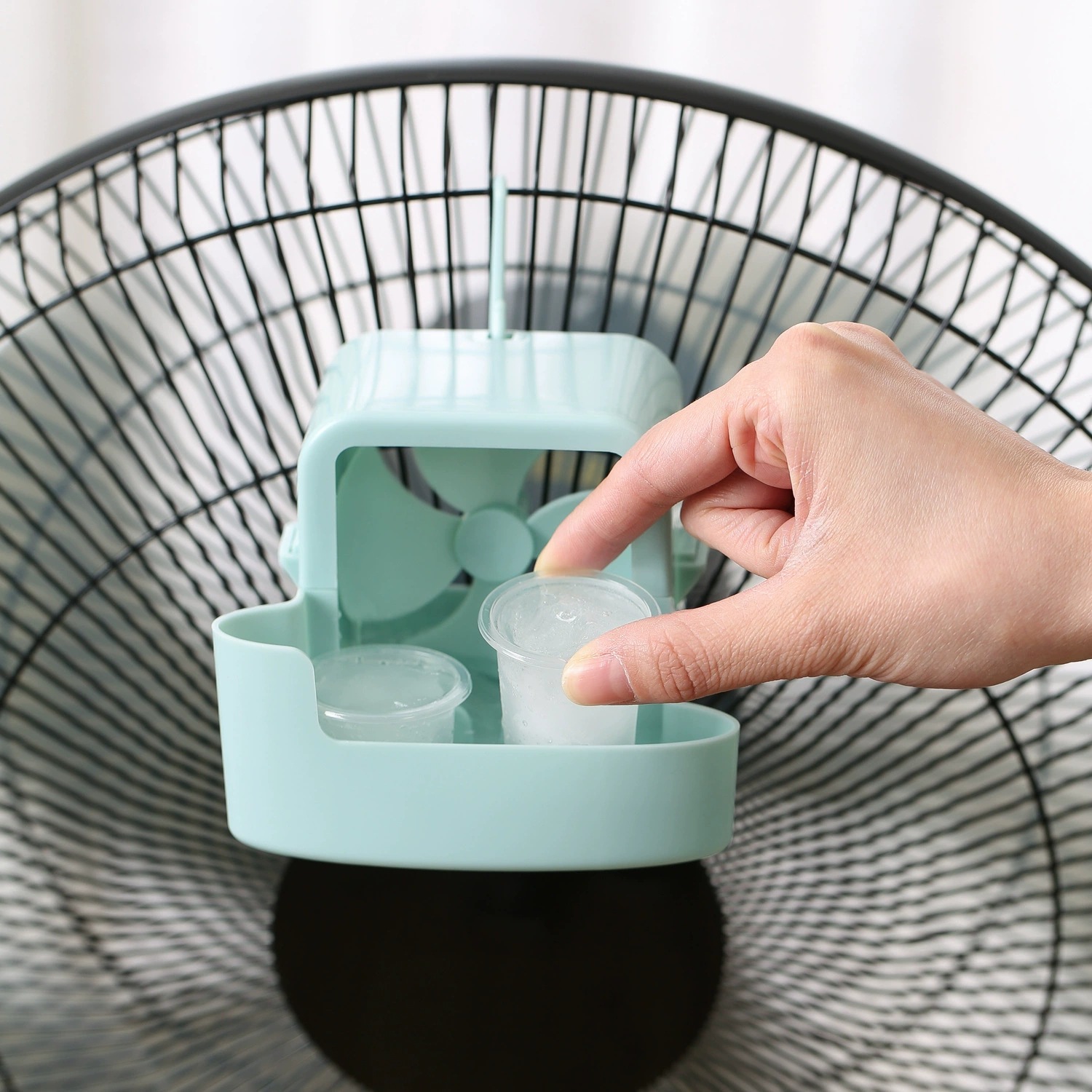 Outdoor Camping Air Conditioner - Ventilador Portátil com Resfriamento a Gelo,