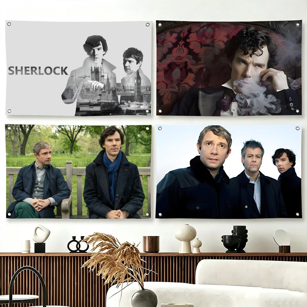 Outdoor Camping Show - Bandeiras de Sherlock Holmes para Decoração