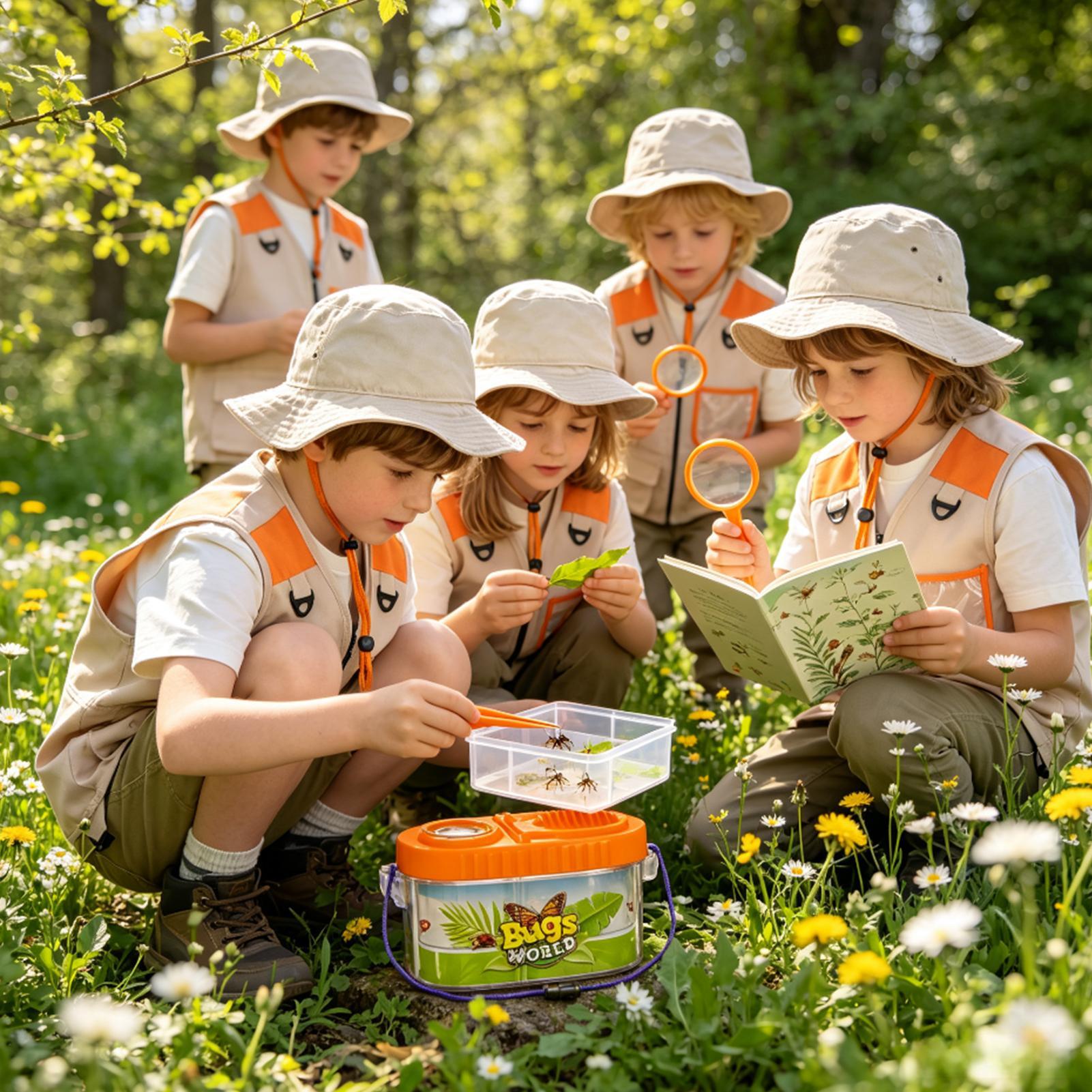 Outdoor Camping Activities For Kids - Kit de Aventura Infantil com Lente