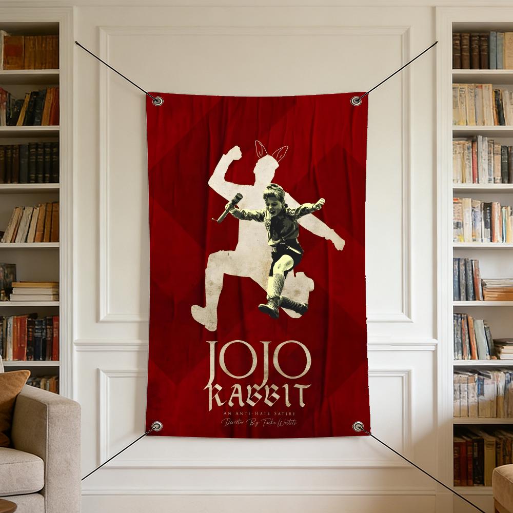 Outdoor Camping Movies - Bandeiras J-Jojo R-Rabbit são ideais para