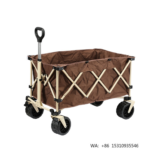 Outdoor Camping Furniture - Carrinho de Praia Dobrável de Alta