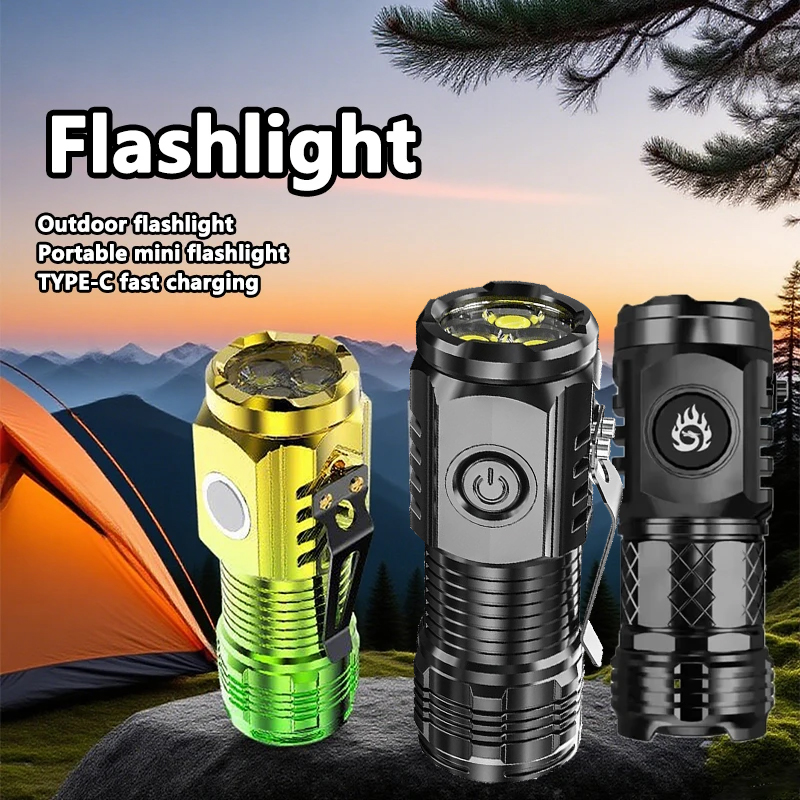 Outdoor Camping And Fishing - Super brilhante mini lanterna led tocha