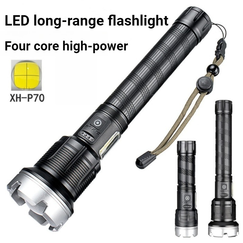Outdoor Camping And Fishing - Lanterna LED de Alta Potência Telescópica
