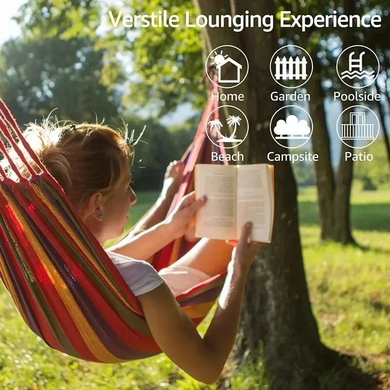 Rede de lona para acampamento, - Camping Hammock avaliação e preço