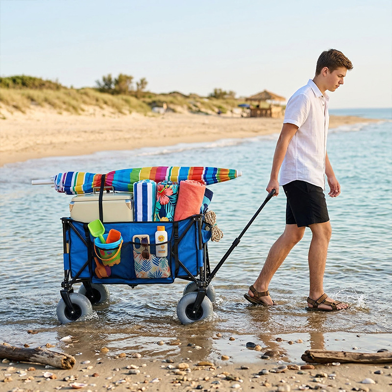 Carrinho de Praia Metálico Dob - Outdoor Camping Furniture avaliação e preço