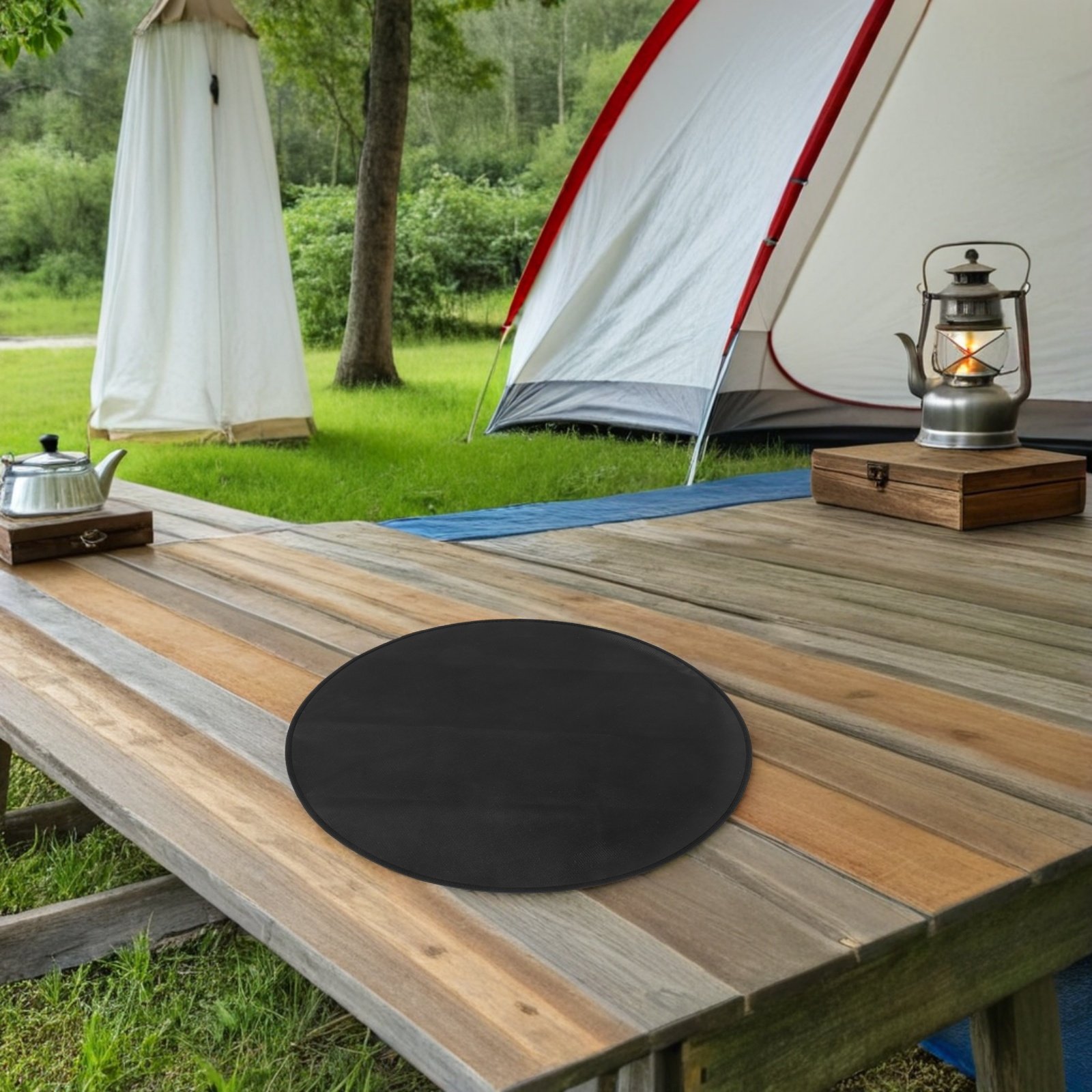 Tapete Redondo à Prova de Fogo - Outdoor Camping Mat avaliação e preço