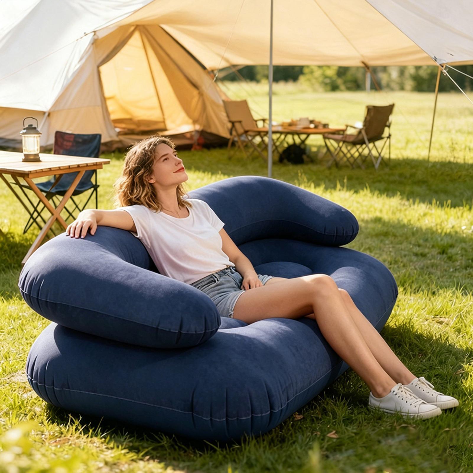 Sofá Inflável Duplo para Dois  - Outdoor Indoor Camping avaliação e preço
