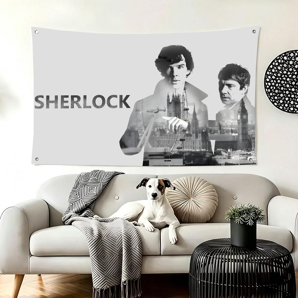 Bandeiras de Sherlock Holmes p - Outdoor Camping Show avaliação e preço