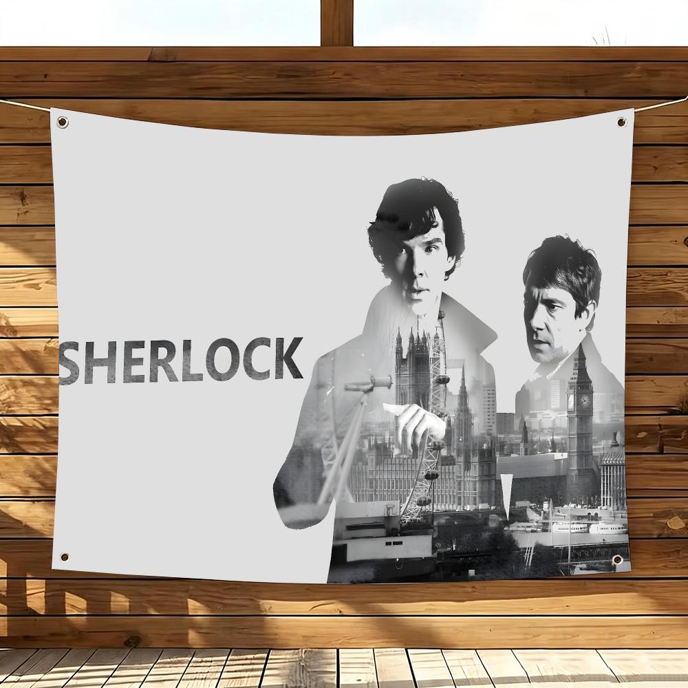 Bandeiras de Sherlock Holmes p - Outdoor Camping Show avaliação e preço