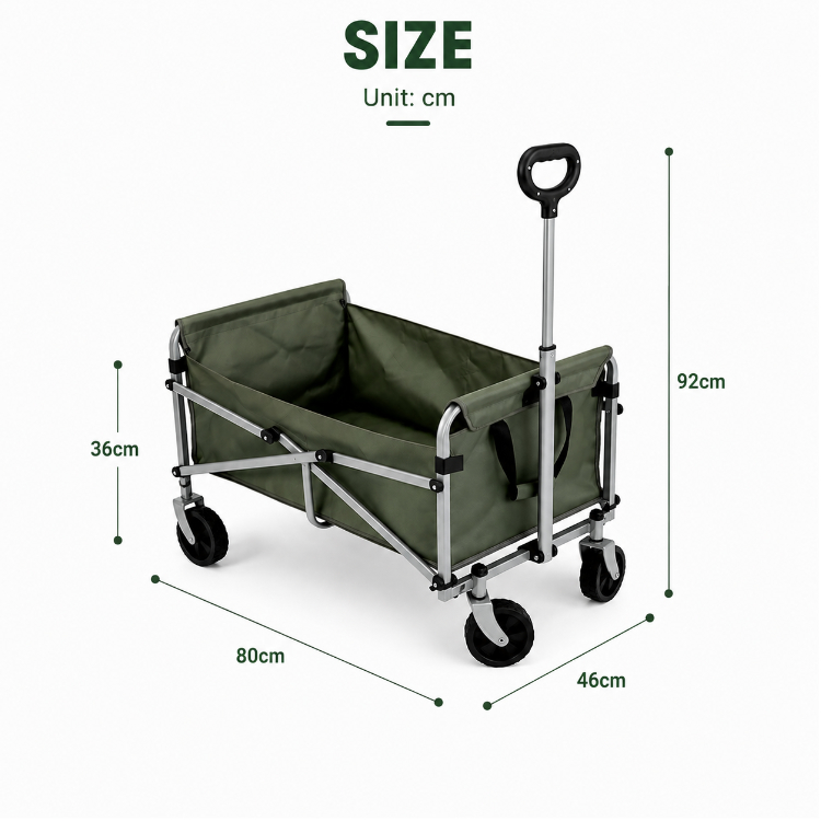 Carrinho Dobrável de Grande Ca - Outdoor Camping Furniture avaliação e preço