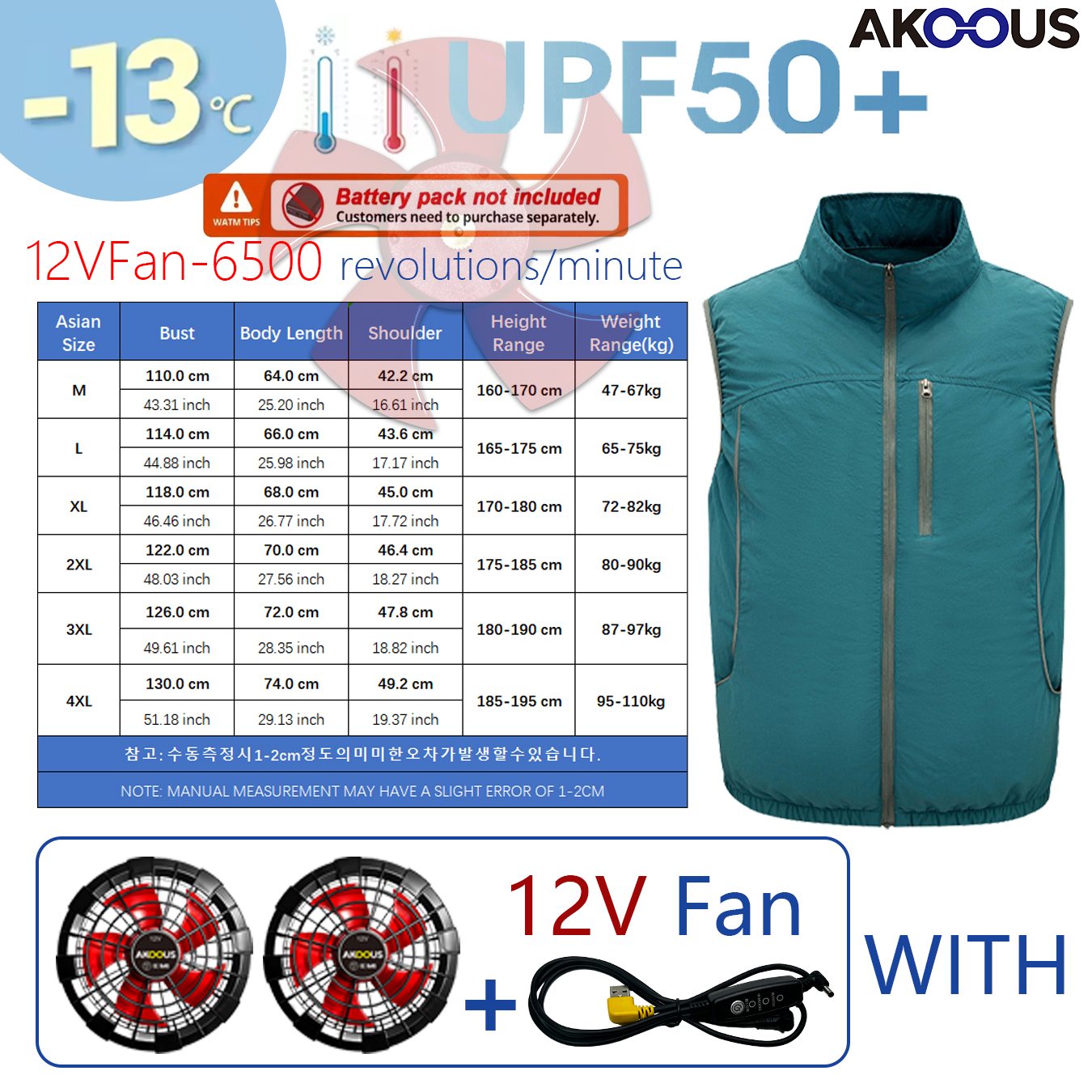Colete de Resfriamento USB 12V - Outdoor Camping Air Conditioner avaliação e preço