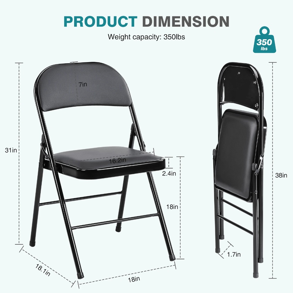 Cadeira Dobrável (Pacote com 4 - Outdoor Indoor Camping avaliação e preço