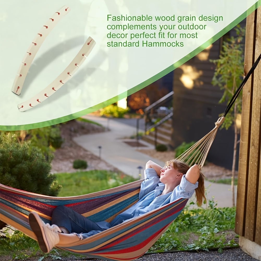 2 Peças Barras de Madeira Dest - Camping Hammock avaliação e preço