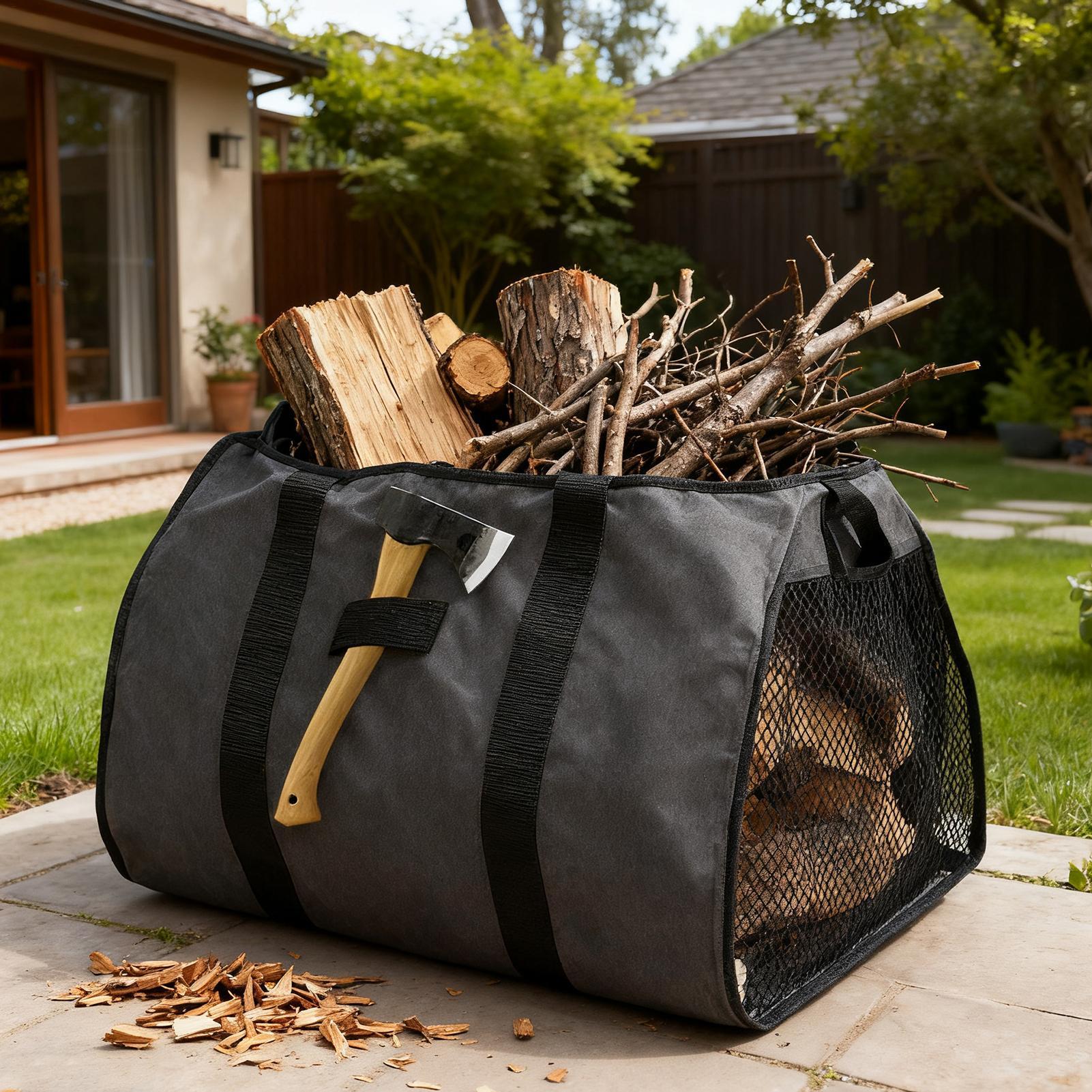 Transportador de lenha grande  - Outdoor Indoor Camping avaliação e preço