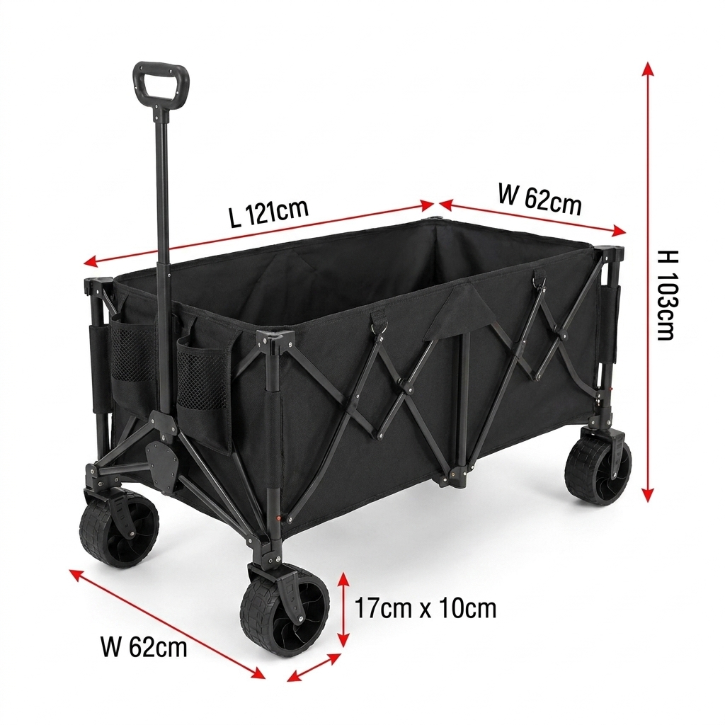 Carrinho Dobrável Reforçado Pe - Outdoor Camping Furniture avaliação e preço