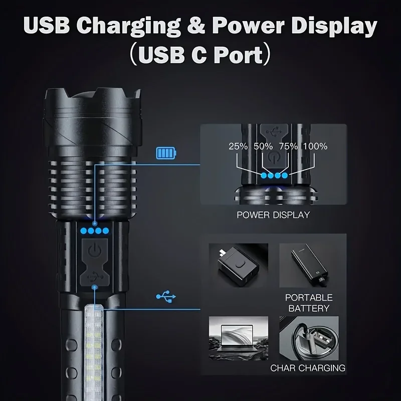 Lanterna LED Poderosa com Disp - Outdoor Camping And Fishing avaliação e preço
