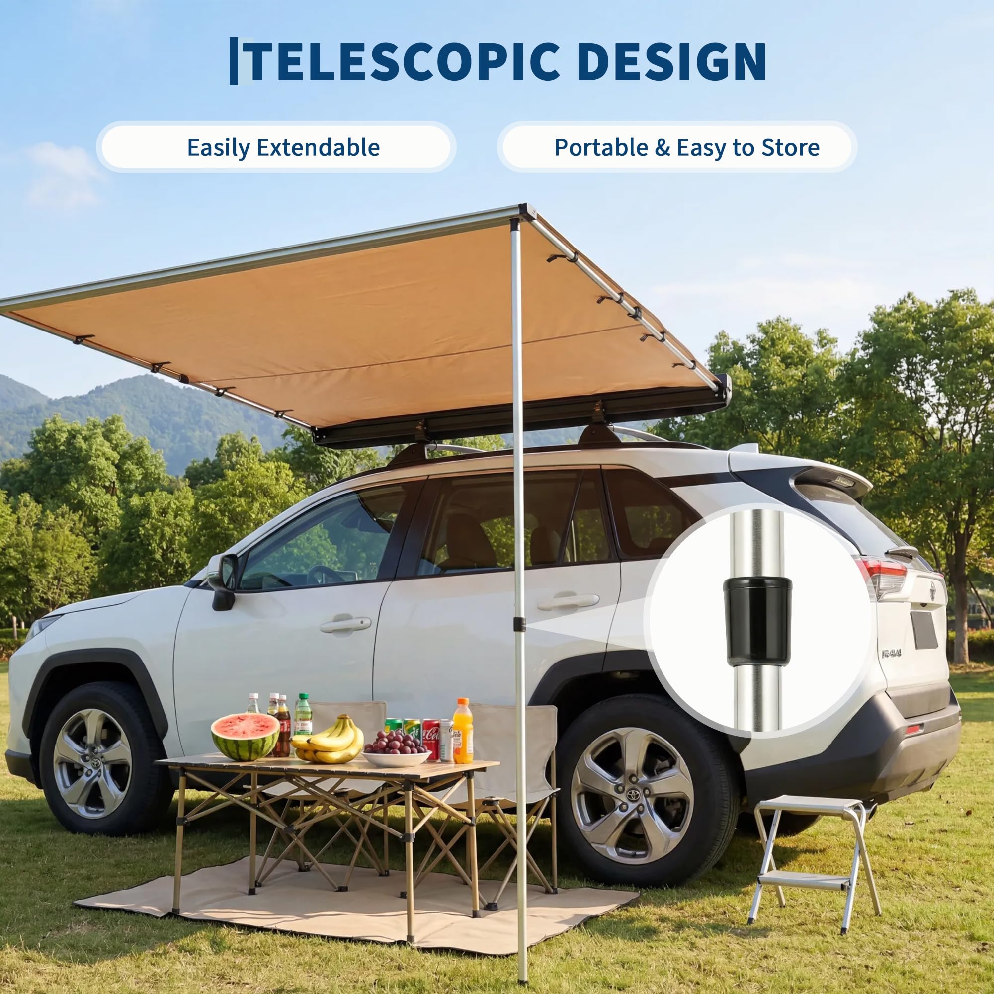 Toldo Retrátil para Teto de SU - Outdoor Camping Vehicle avaliação e preço